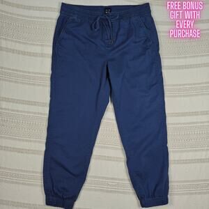 Gap Blue Cotton Jogger Pants 4 Pocket Casual Lounge Size Large Used